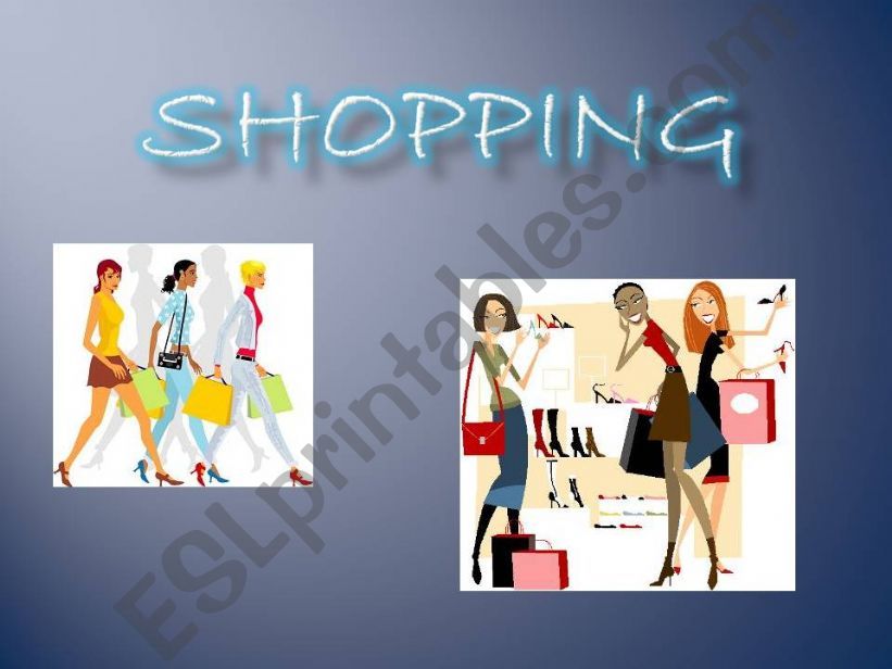 GOING SHOPPING powerpoint