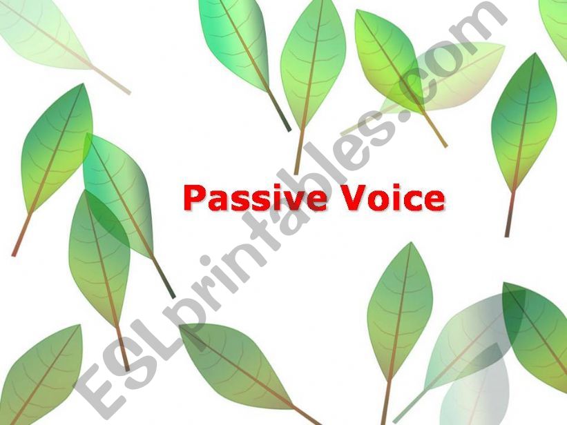 Passive Voice powerpoint