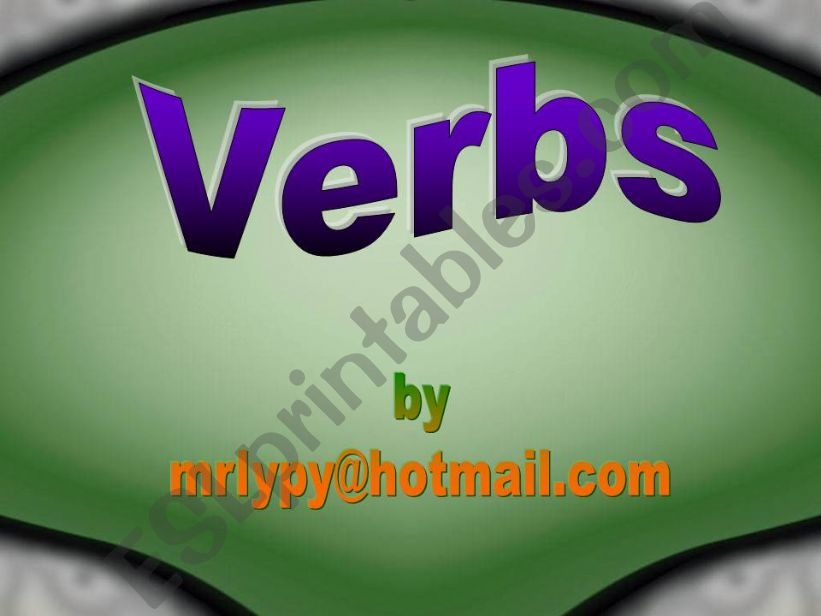 Matching verbs powerpoint