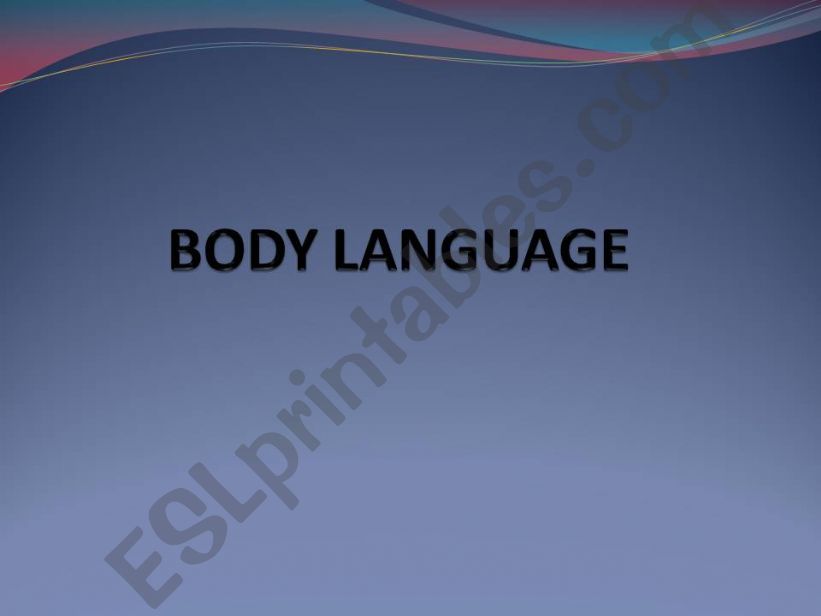 body language powerpoint