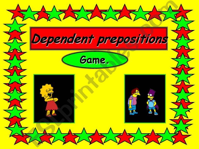 DEPENDENT Prepositions PPTP GAME + animated GIFS