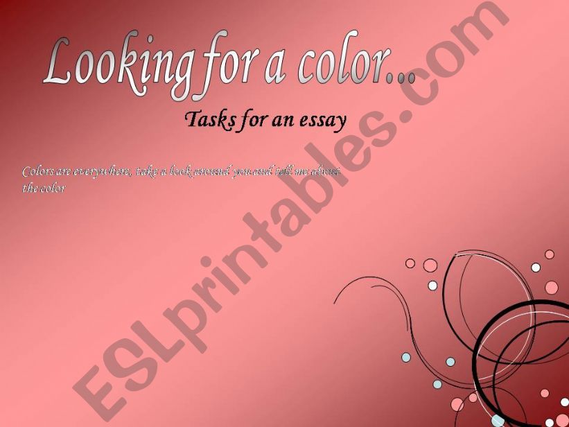COLORS  powerpoint