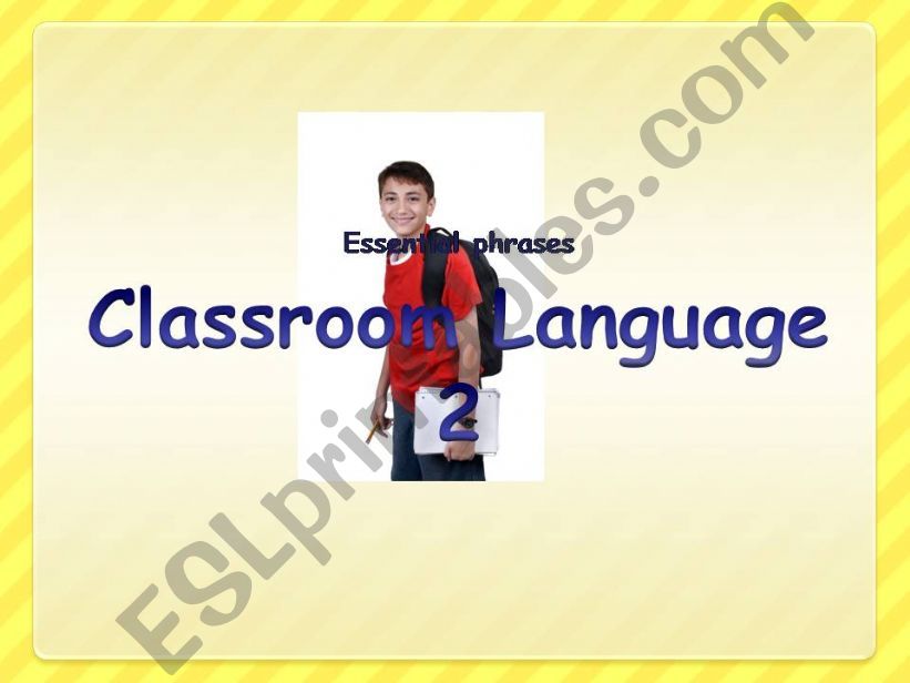 classroom language powerpoint