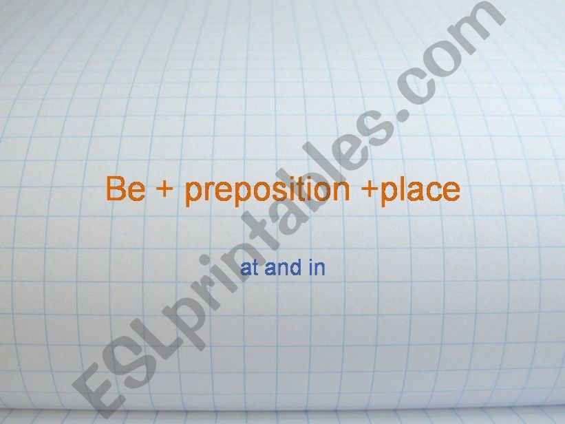 IN or AT powerpoint