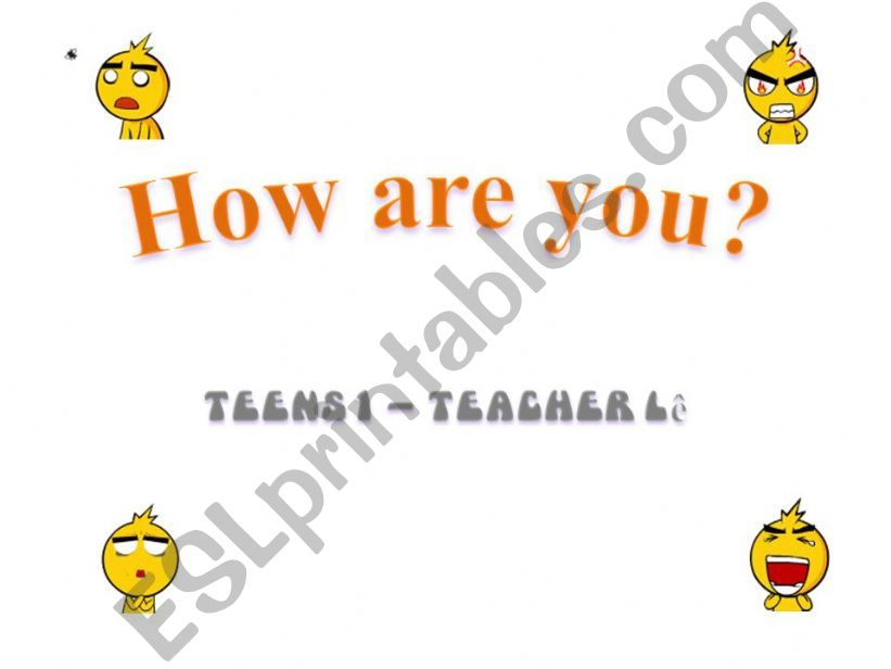 How are you? powerpoint