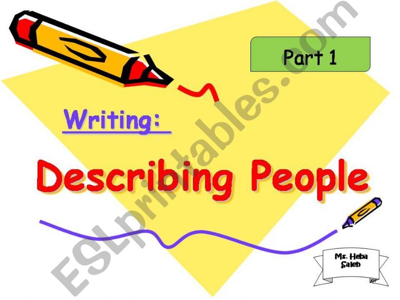 Describing People part 1 powerpoint
