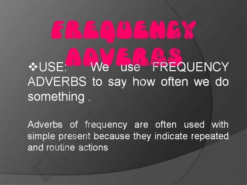 Frequency Adverbs powerpoint