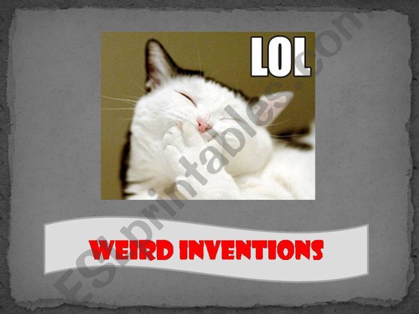 Funny Weird Inventions powerpoint