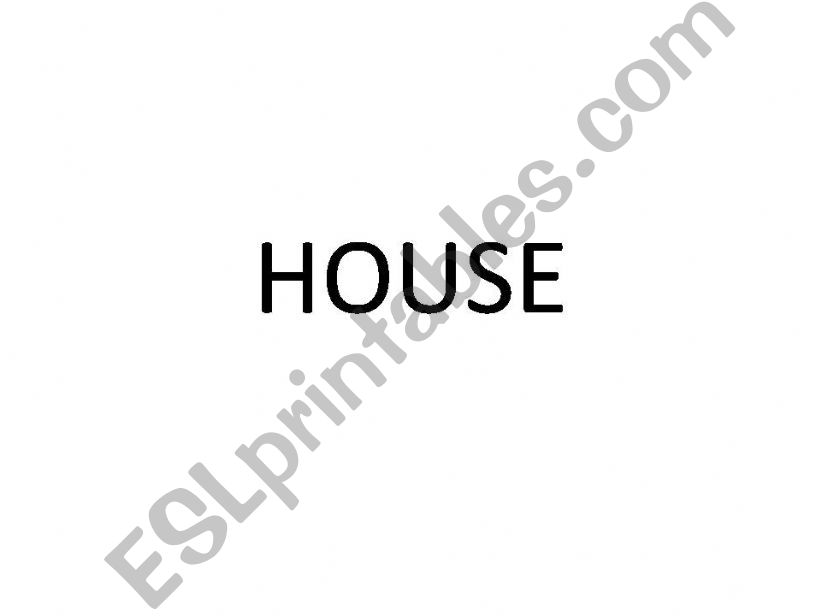 Parts of the house powerpoint