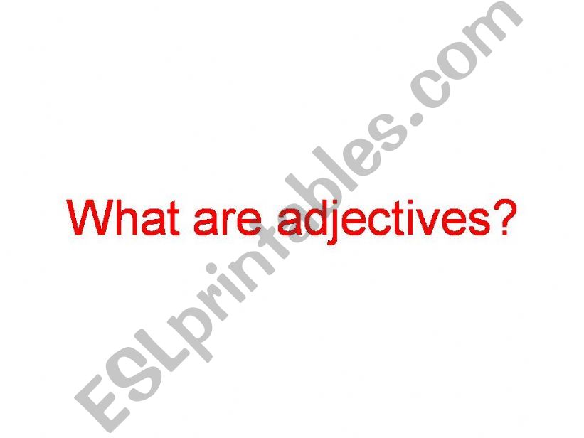 Adjectives powerpoint