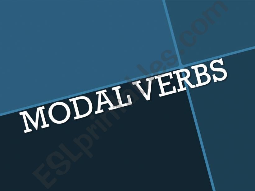 MODALS (PART 1) powerpoint