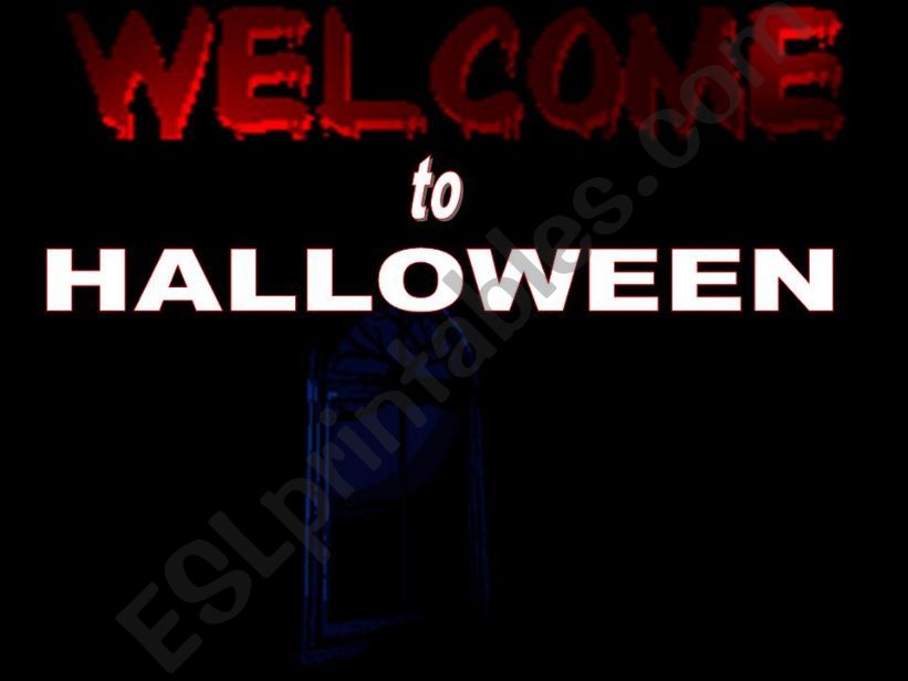 wellcome to halloween(part 1) powerpoint