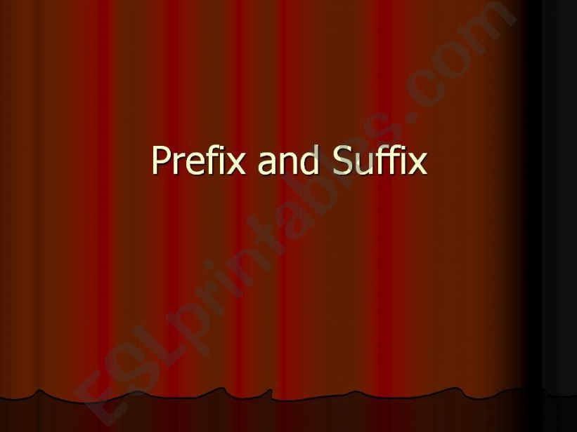 prefix and suffix powerpoint