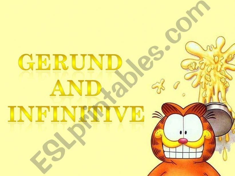 GERUNDS AND INFINITIVE powerpoint