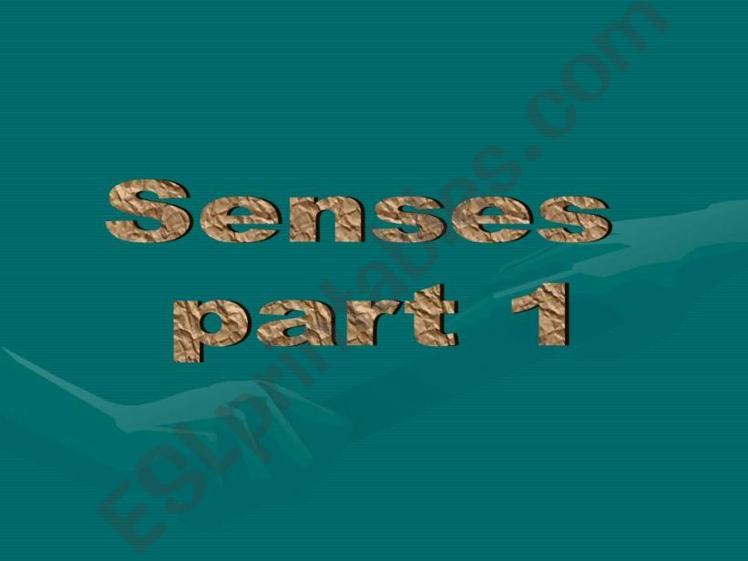 senses part1 powerpoint