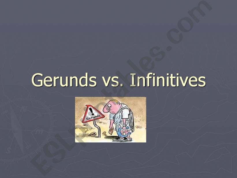 GERUND vs. INFINITIVE powerpoint
