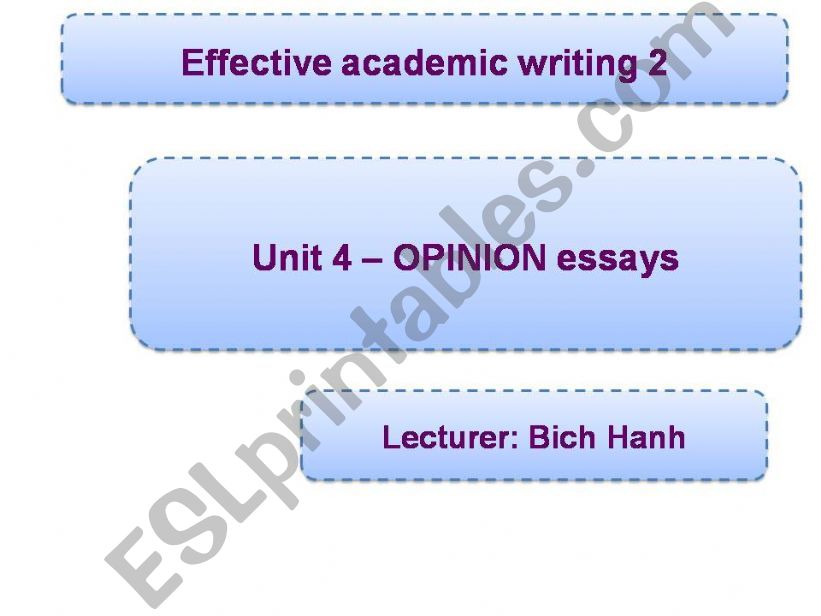 Opinion essays powerpoint