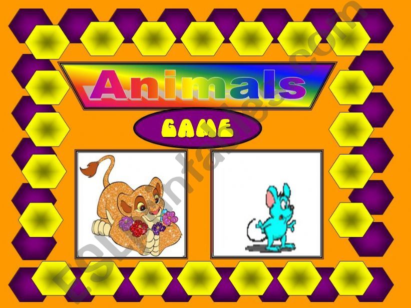 ANIMAL GAME powerpoint