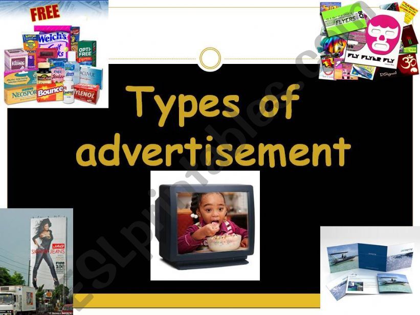 TYPES OF ADVERTISEMENT powerpoint