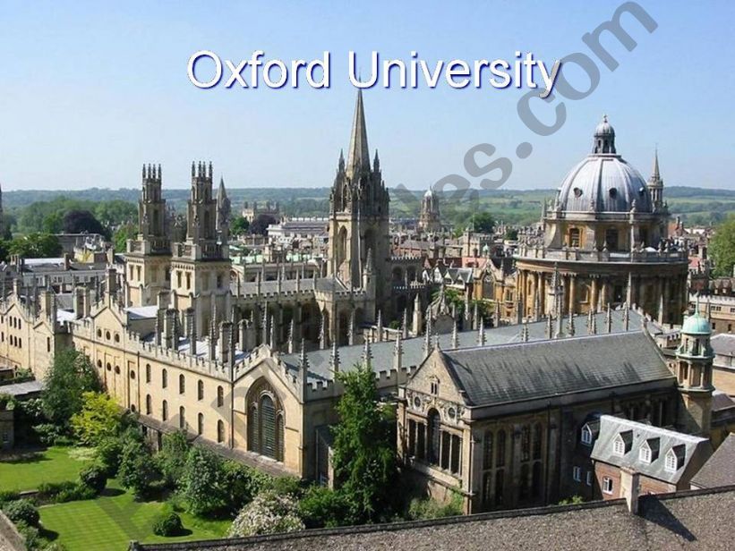 Oxford University powerpoint