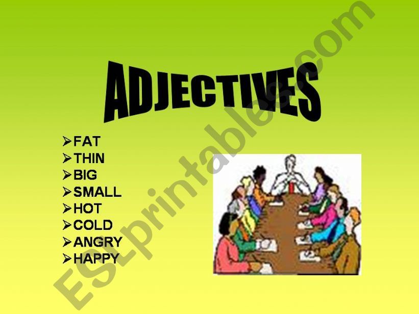 Adjectives-1 powerpoint