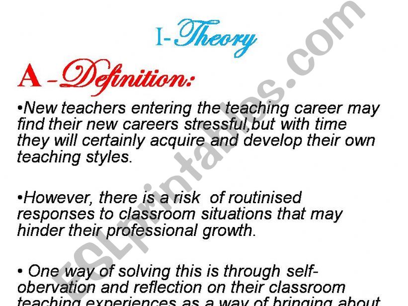 Reflective teaching-part 2 powerpoint
