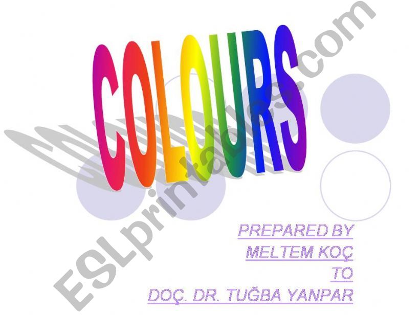 Colours powerpoint