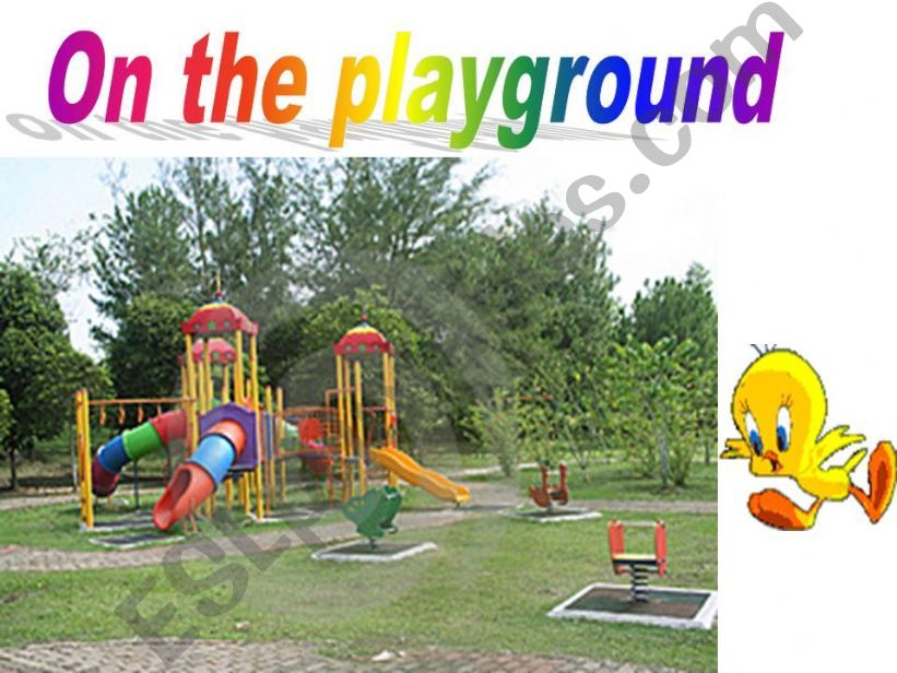 on the playground powerpoint