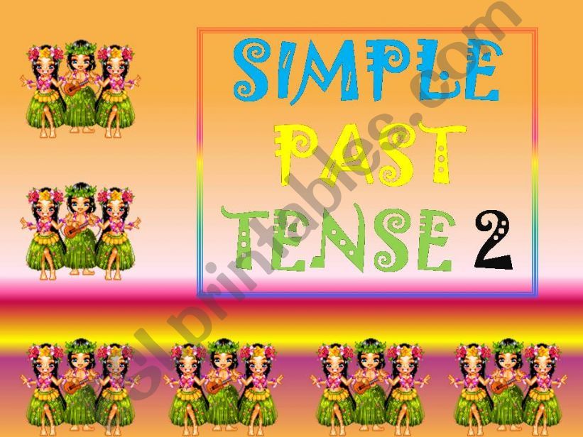 simple past tense 2  - very very very funny with animated pictures