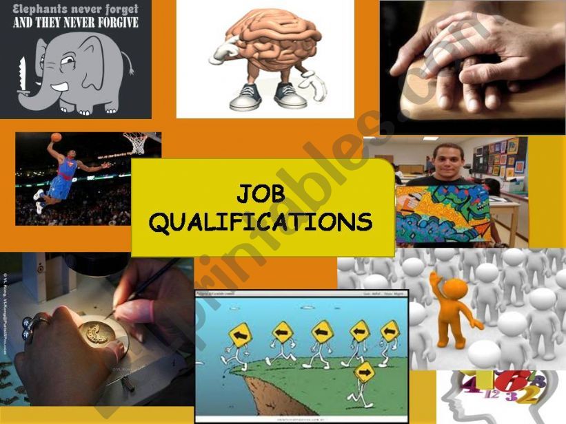 JOB QUALIFICATIONS powerpoint
