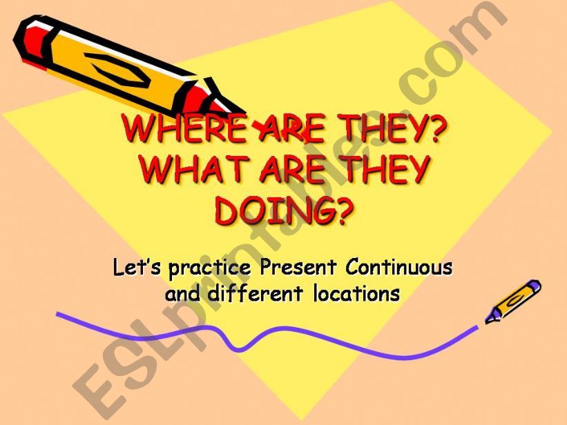 People, places and activities powerpoint