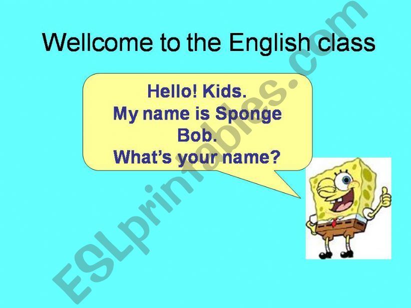 wellcome to the English classroom