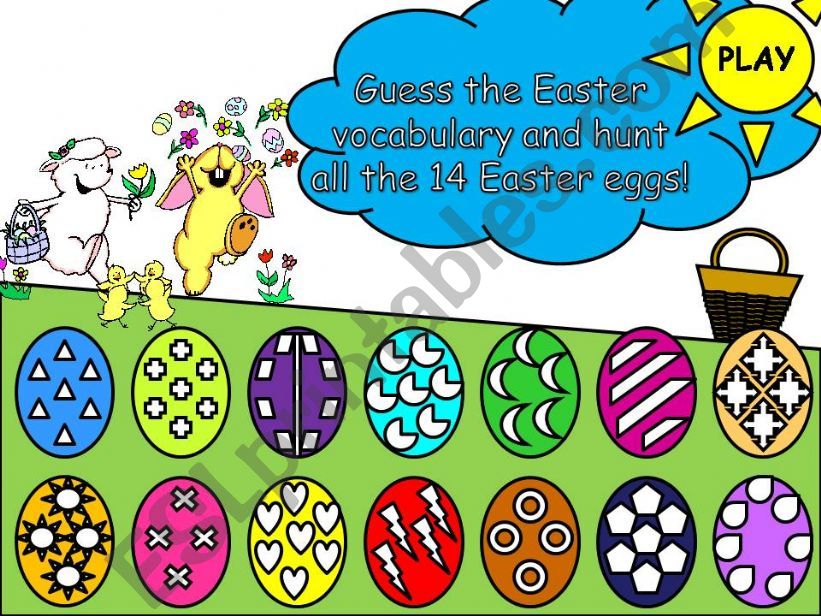 EASTER EGG HUNT (1 / 2) powerpoint