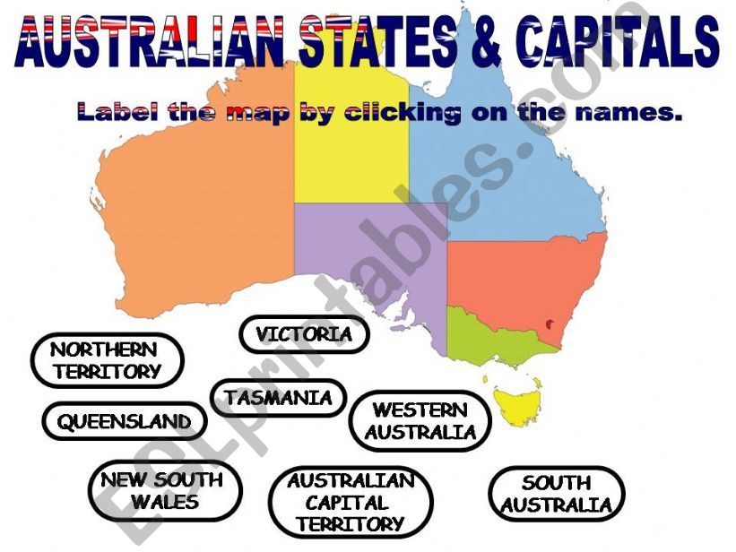 AUSTRALIA POLITICAL GEOGRAPHY powerpoint