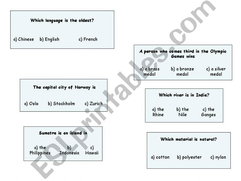 trivia questions powerpoint