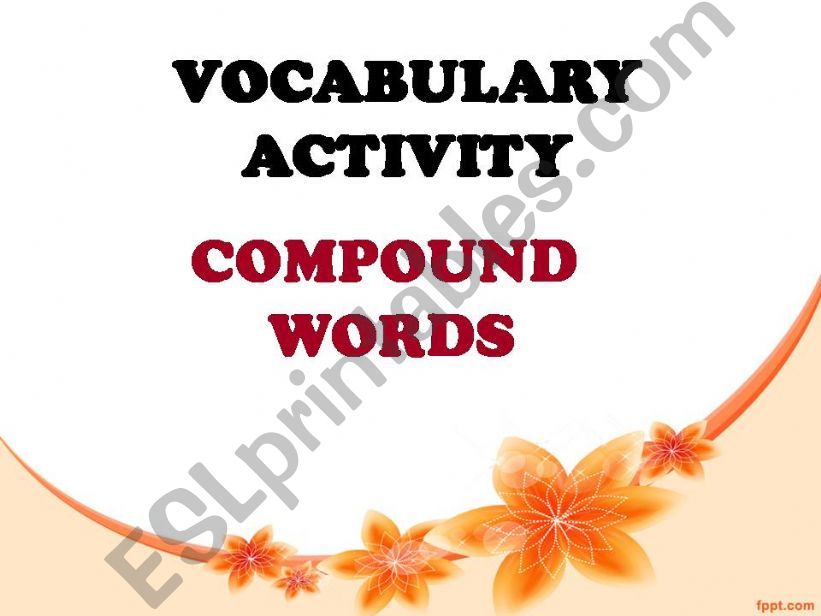 Compound words  powerpoint