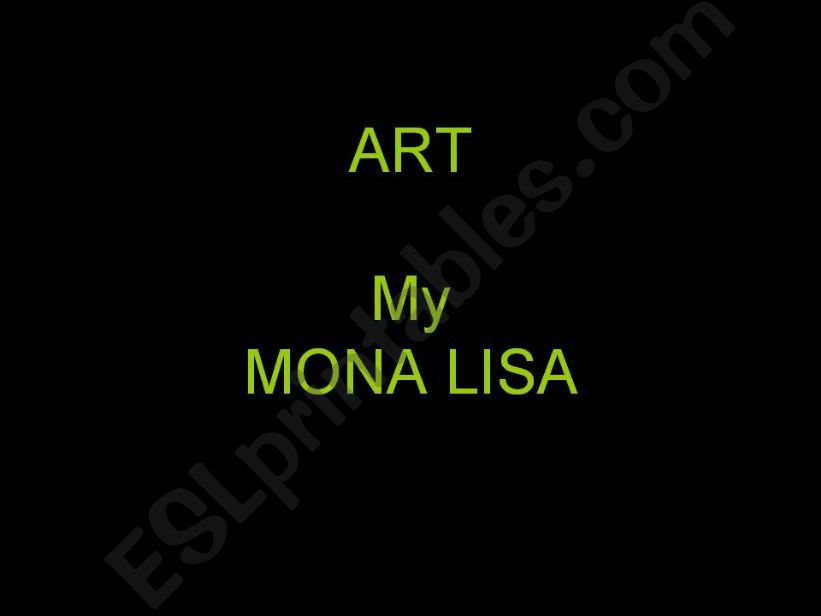Mona Lisa powerpoint