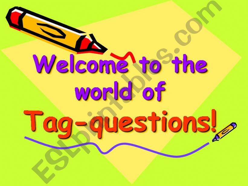 Tag - questions powerpoint