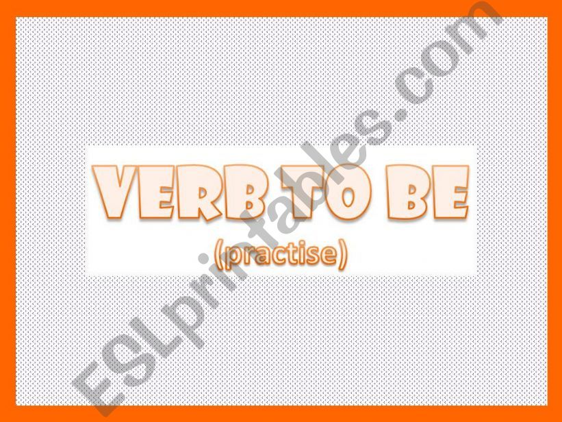Verb to be (exercises) powerpoint