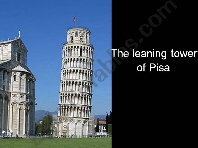 Pisa leaning tower powerpoint