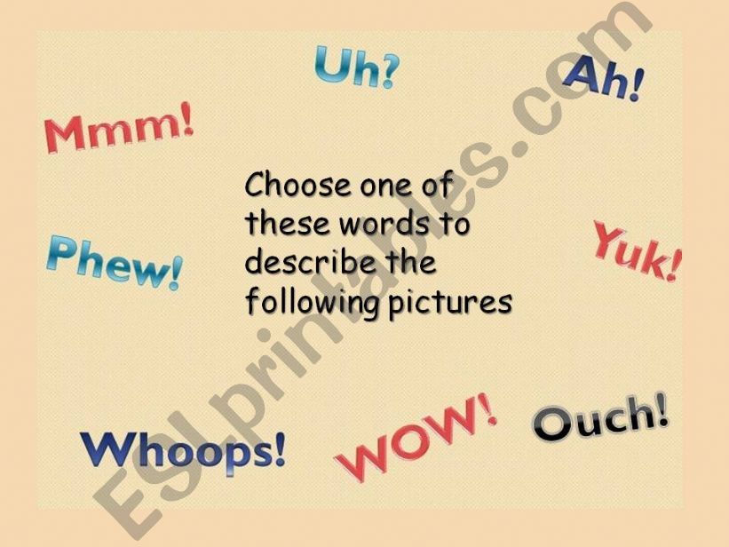 Exclamations  powerpoint