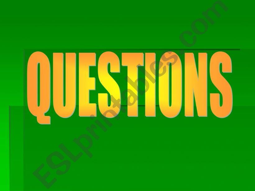 questions with-without auxiliaries