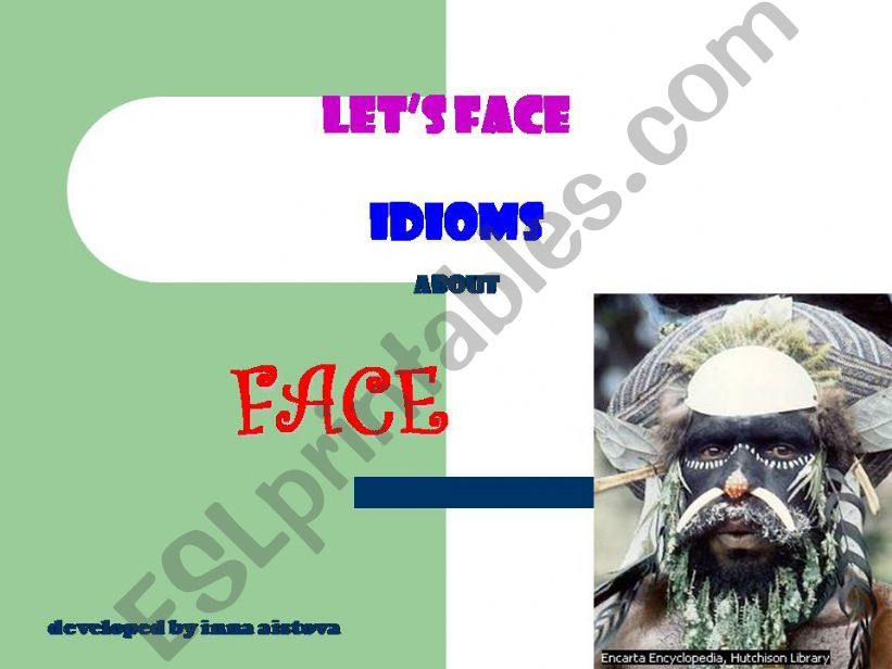 Lets face idioms powerpoint