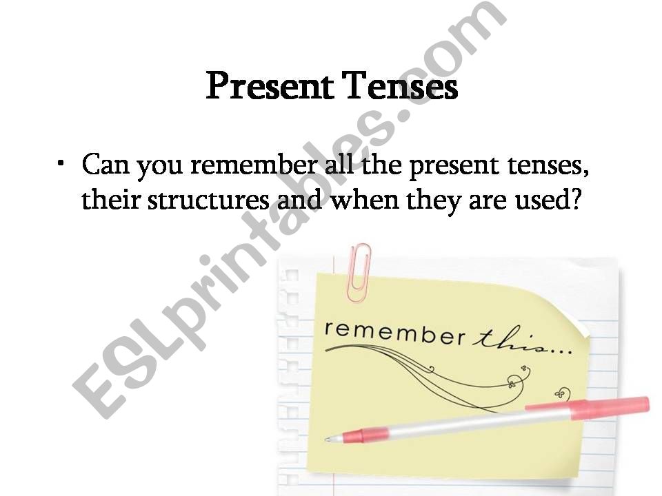 Present Time: present simple, present perfect and present continuous review