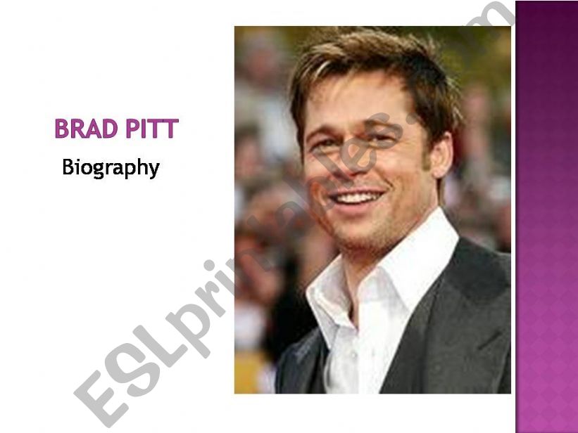 simple past with brad pitt powerpoint