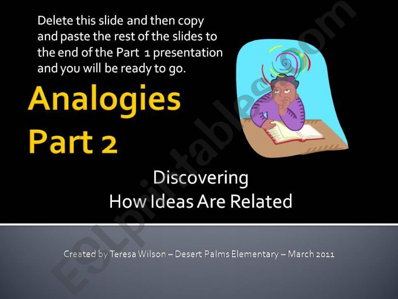 Analogies PowerPoint Part 2 powerpoint