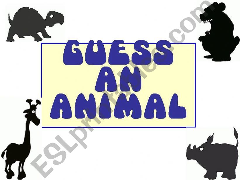Guess an Animal_shadows powerpoint