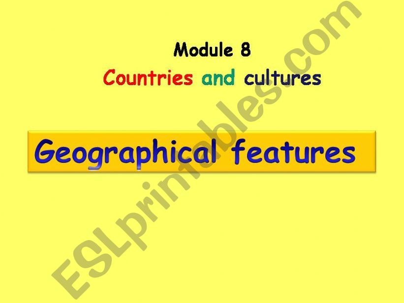 geographical features powerpoint
