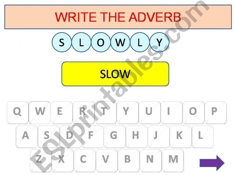 Adverbs game powerpoint