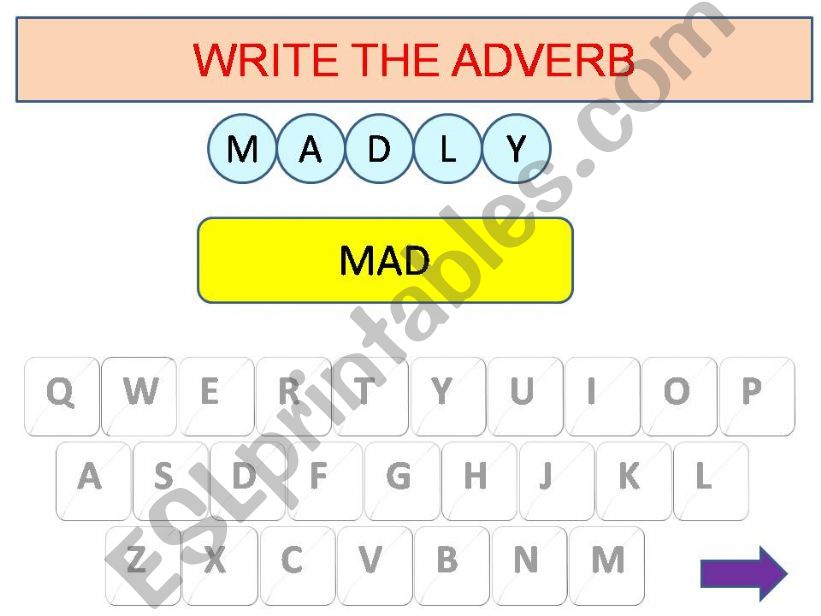 Adverbs game part 2 powerpoint
